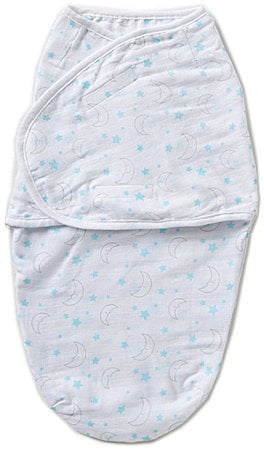 Starting Out Moon and Star Print Swaddle Blanket