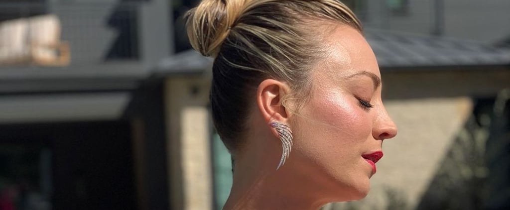 Kaley Cuoco's Paint-Chip Nail Art at the SAG Awards