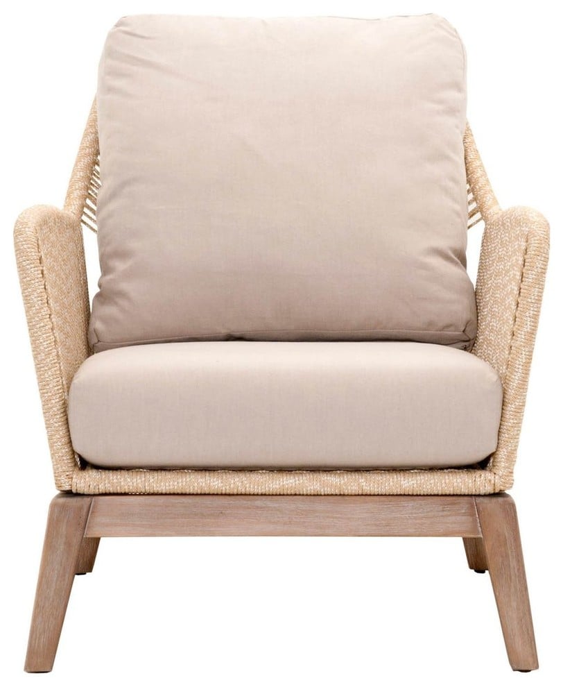 Madeline: Orient Express New Wicker Loom Club Chair in Sand Rope