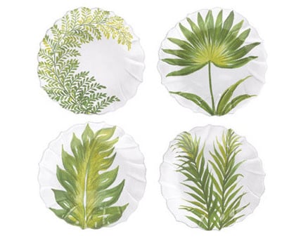 Palm Tree Salad Plates
