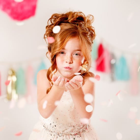 Confetti Glitter Holiday Family Photo Shoot