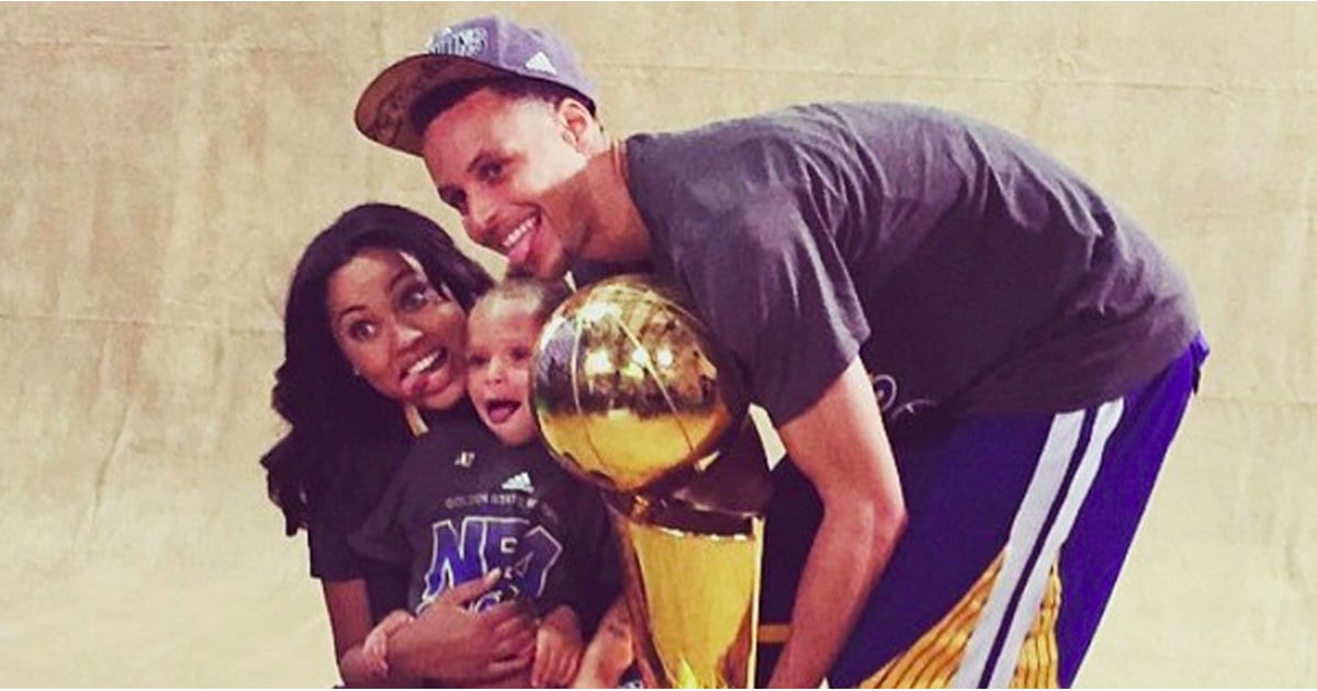 Stephen Curry With His Wife, Daughter After NBA Finals Win | POPSUGAR Celebrity
