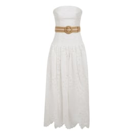 Zimmermann Vacay Strapless Midi Dress