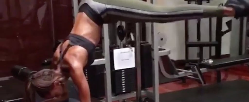 Jasmine Tookes Workout Video on Instagram