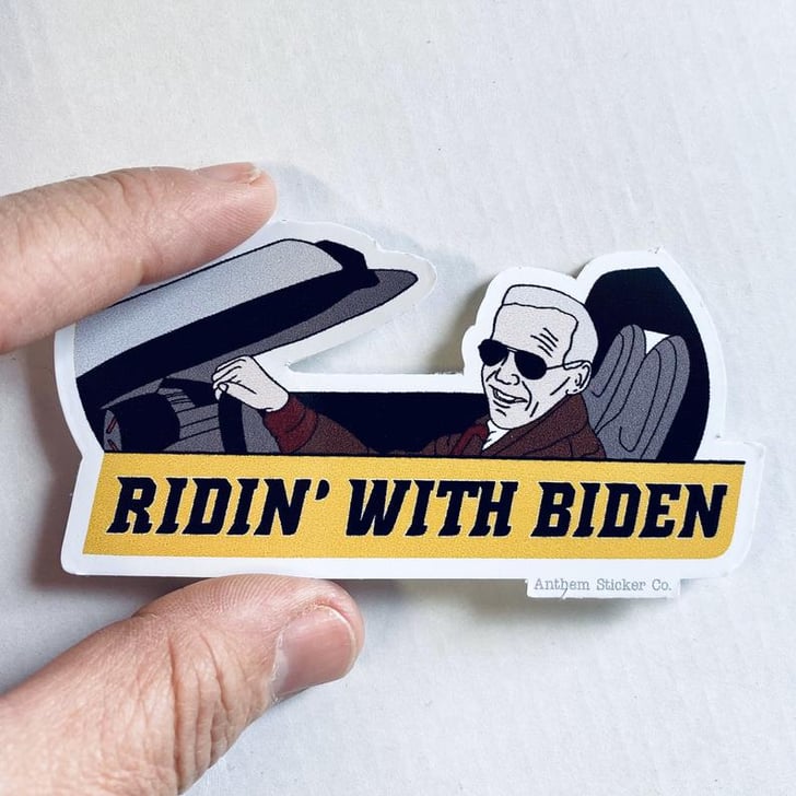 Ridin With Biden Vinyl Sticker Best Joe Biden Products and