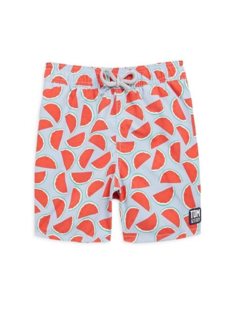 Tom & Teddy Watermelon Print Swim Trunks