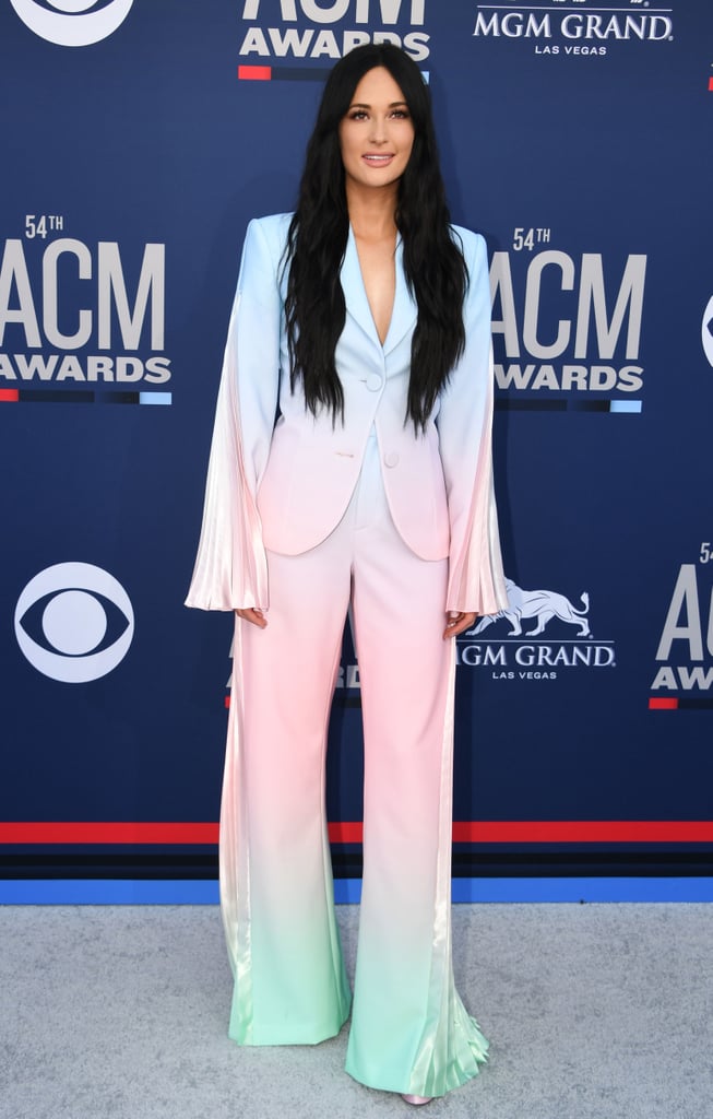 Kacey Musgraves Tie-Dye Suit at the ACM Awards 2019