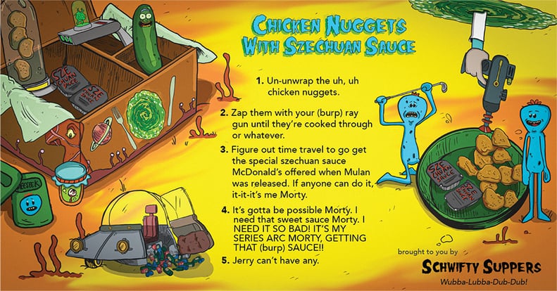 Rick and Morty "Chicken Nuggets With Szechuan Sauce"