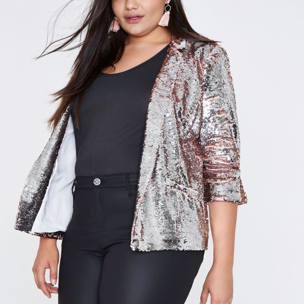 River Island Metallic Sequin Blazer River Island Metallic Sequin Blazer