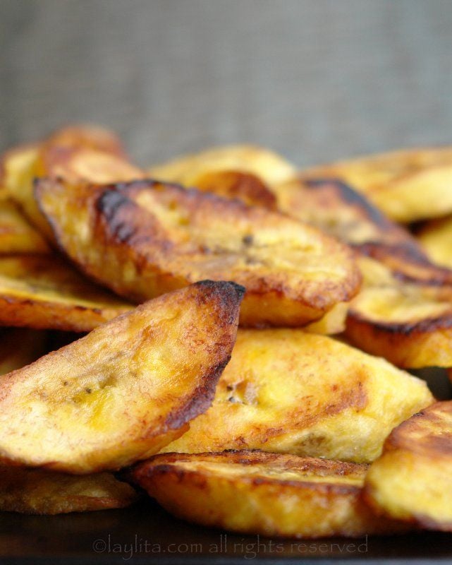 Platanos fritos, or fried plantains, are a staple in many Latin American countries and bring that sweet taste you may be craving to the a.m. meal.