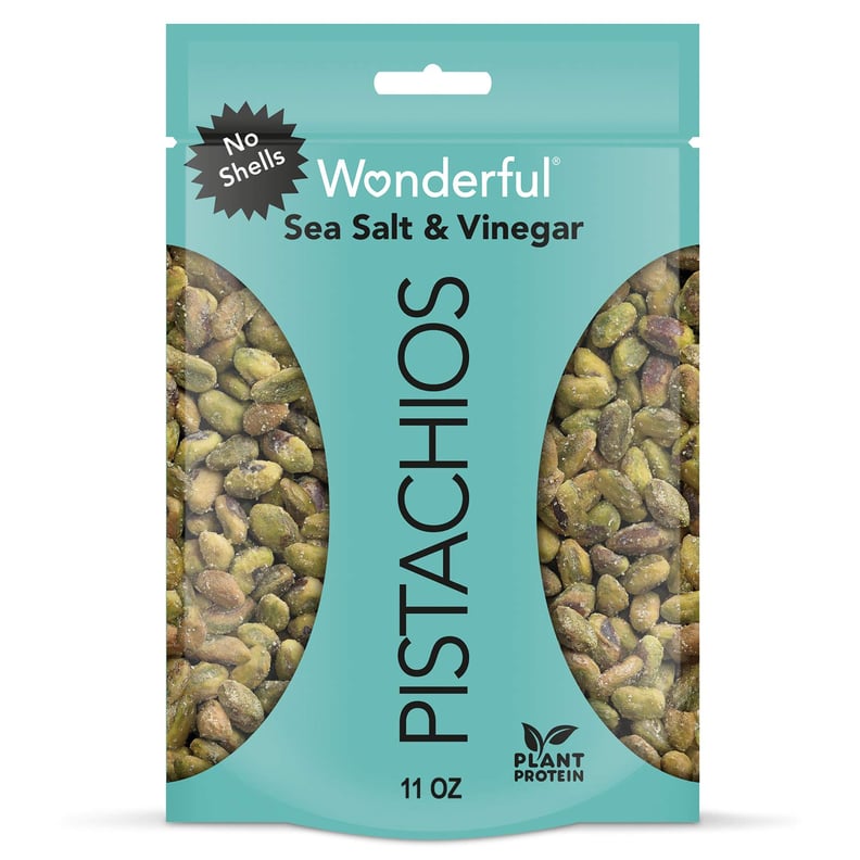 Salty Snacks: Wonderful Pistachios No Shells, Sea Salt & Vinegar