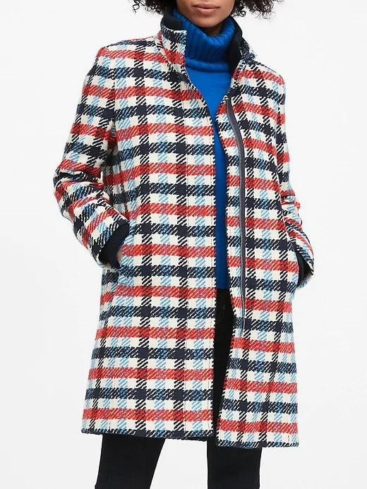 Italian Plaid Stadium Coat