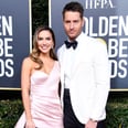 Justin Hartley Pulls a Total Jack Pearson as He Fixes His Wife's Dress at the Golden Globes