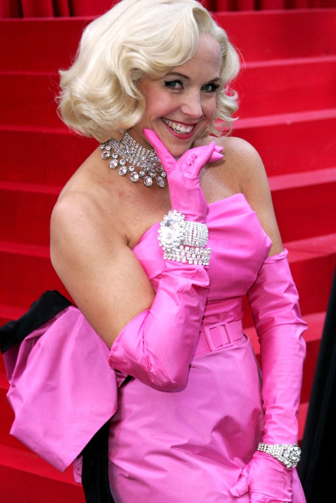 Katie Couric got all dolled up as the Gentlemen Prefer Blondes Marilyn in 2005. Katie Couric got all dolled up as the Gentlemen Prefer Blondes Marilyn in 2005.