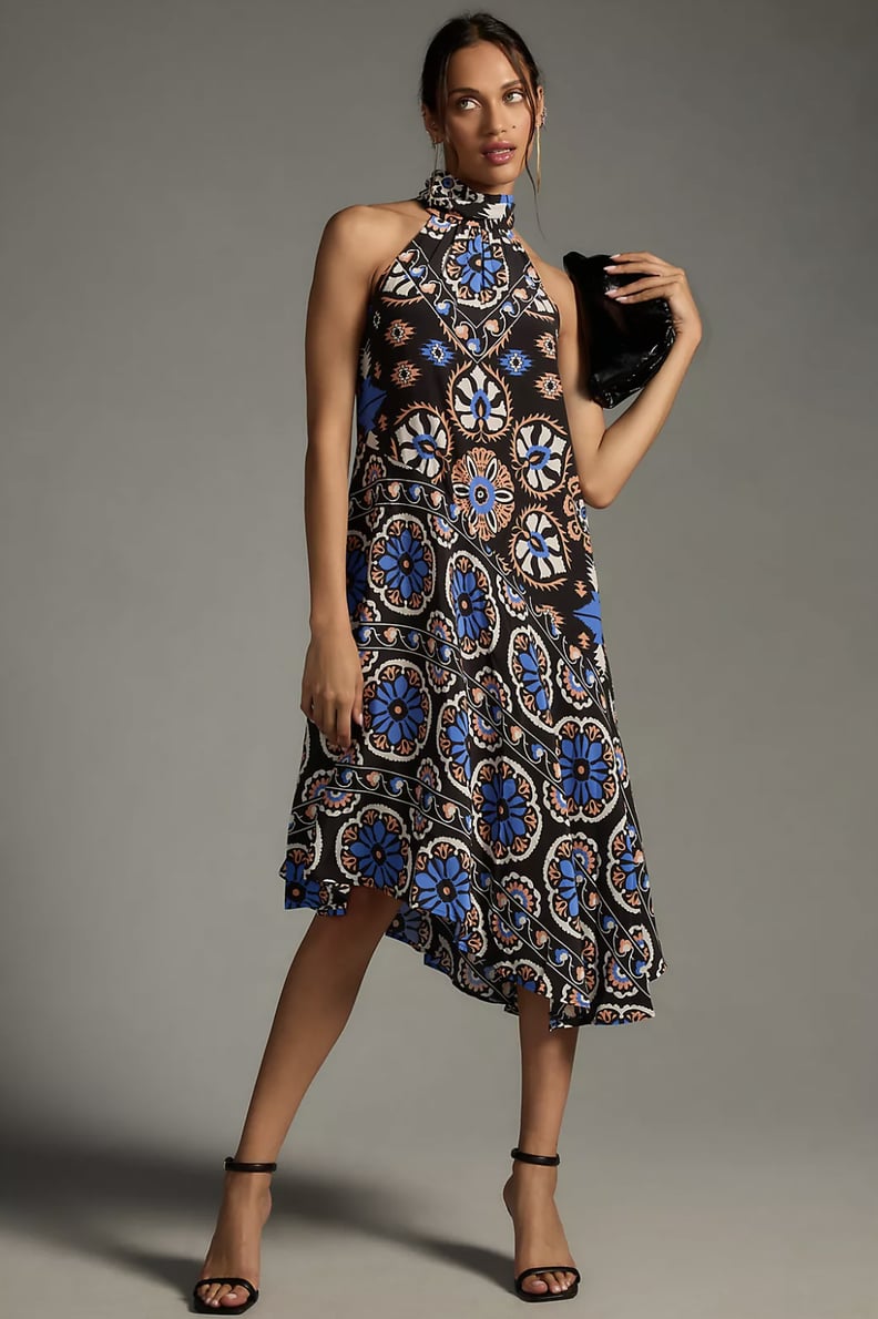 Best Printed Halter Midi Dress