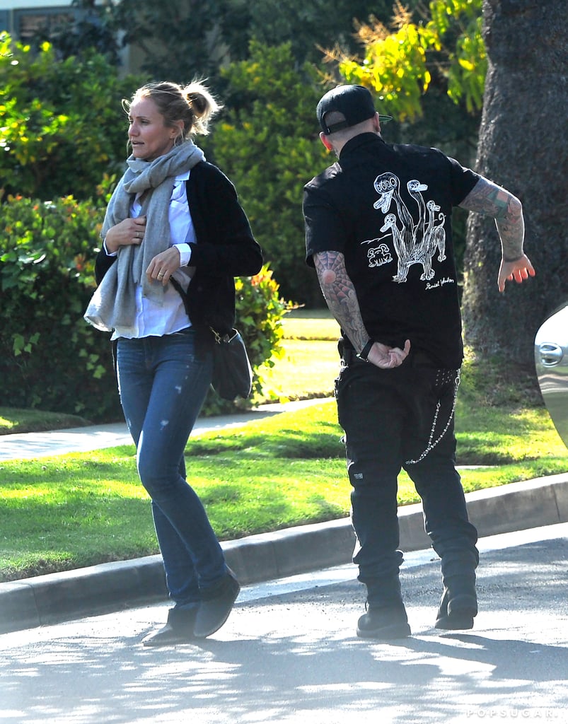 Cameron Diaz and Benji Madden PDA May 2015