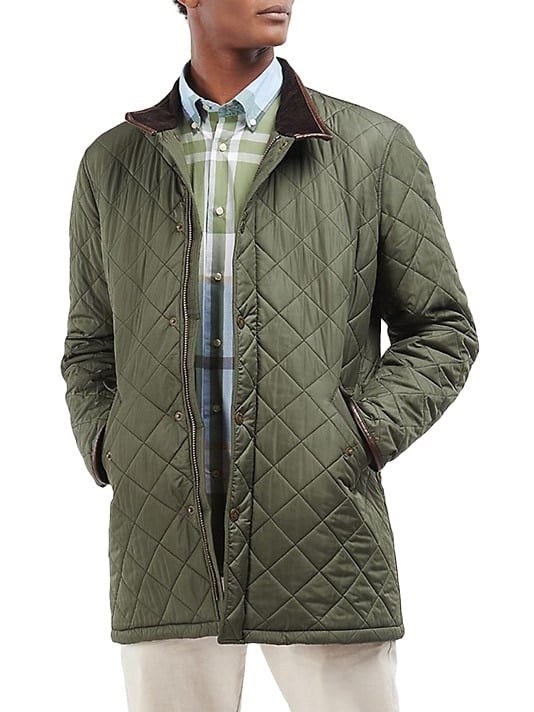 A Classic Jacket: Barbour Long Powell Quilted Jacket