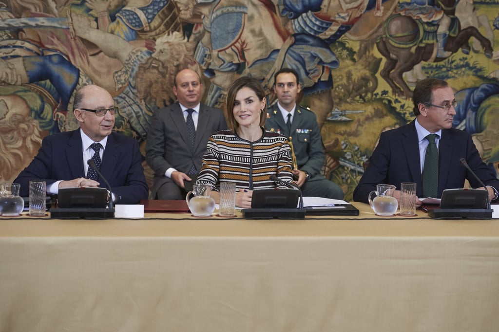 Queen Letizia Wears a Statement Jacket
