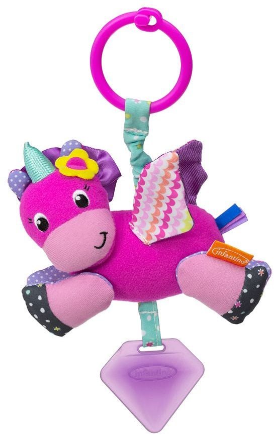 Infantino Jinglin Gem Jittery Unicorn Pal Activity Toy