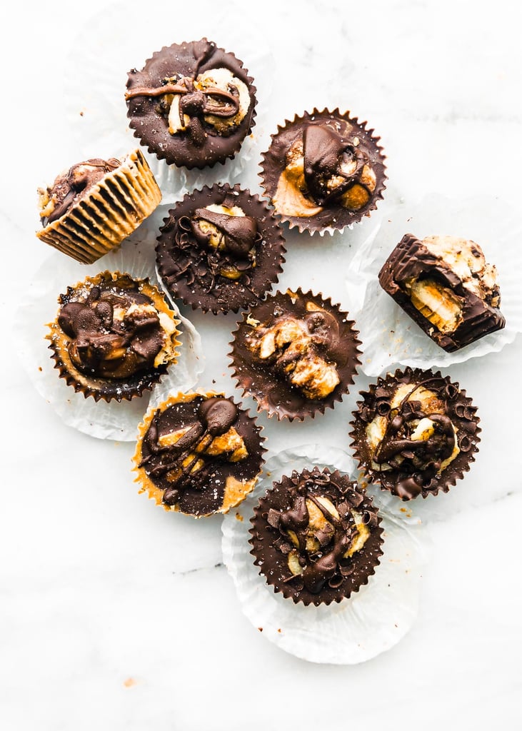 Vegan Caramelized Banana Chocolate Almond Butter Cups