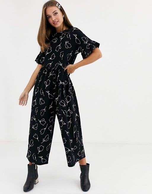 ASOS Design Smock Jumpsuit