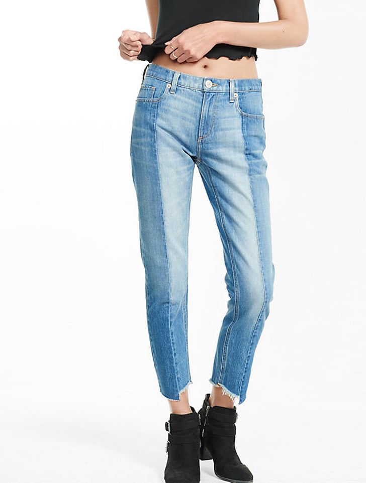 2 color denim jeans