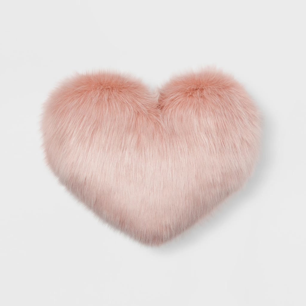 Faux Fur Oversized Heart Throw Pillow Target Valentine's Day