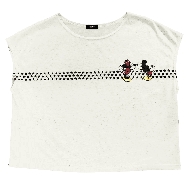 Mickey Mouse & Minnie Mouse Kissing Tee