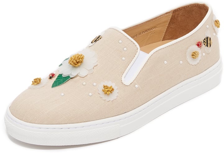 Charlotte Olympia Floral Alex Slip On Sneakers