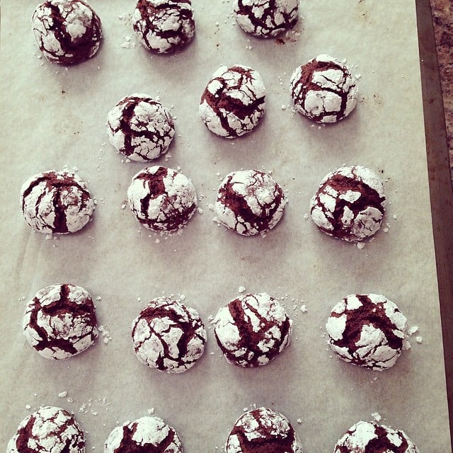 Chocolate Crinkle Cookies Laura Vitale Recipes POPSUGAR Food Photo 12