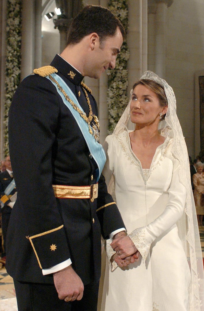 Prince Felipe and Letizia Ortiz  
The Bride: ‪Letizia Ortiz, former divorced journalist. ‬
The Groom: Felipe, Prince of Asturias, the heir apparent to the Spanish throne.
When: May 22, 2004. No one suspected the serious relationship until they announced the engagement on Nov. 1, 2003.
Where: Madrid's ‪Almudena Cathedral‬.