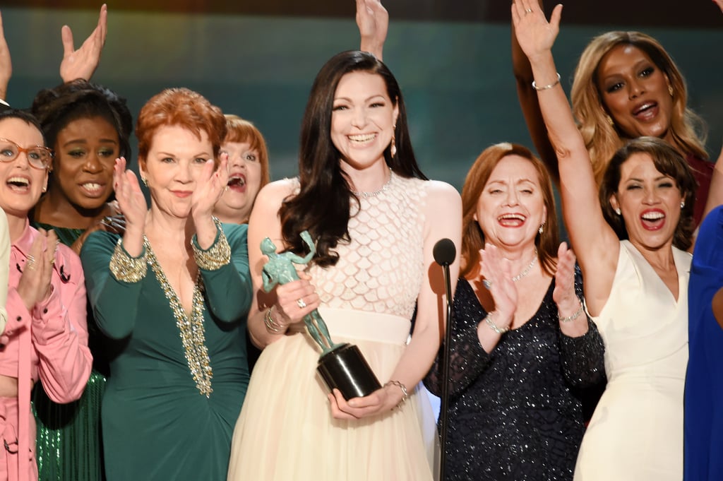 Pictured: Laura Prepon, Uzo Aduba, and Laverne Cox