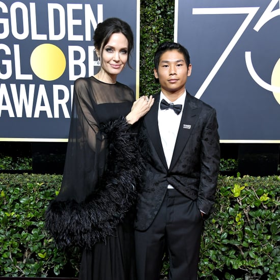 Angelina Jolie and Son Pax at the 2018 Golden Globes