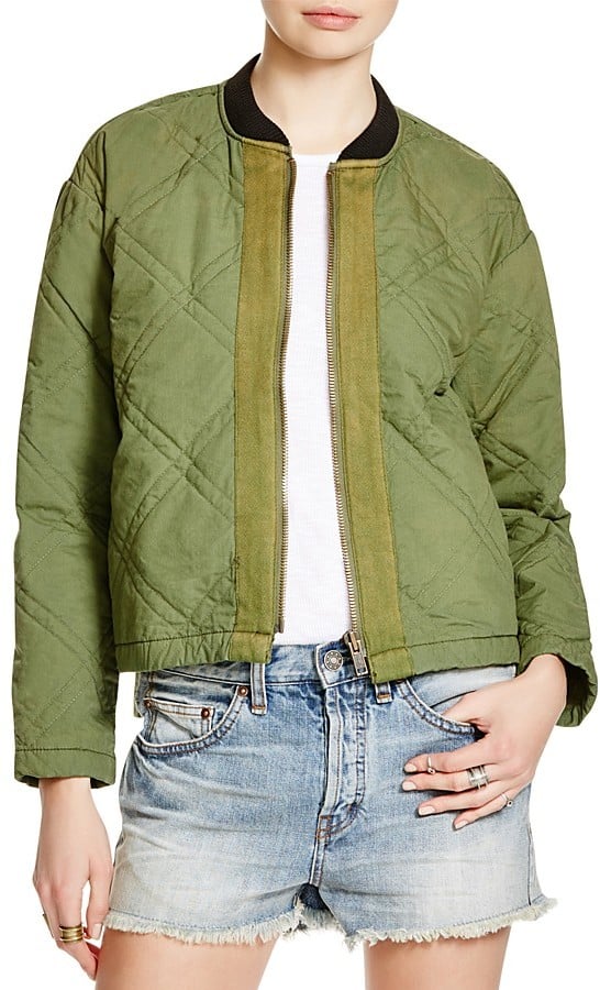 Free People Linear Quilted Bomber Jacket ($148)