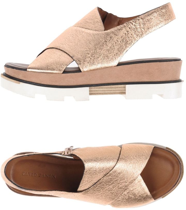 Pedicures were made for these open toe ELVIO ZANON Sandals ($173).