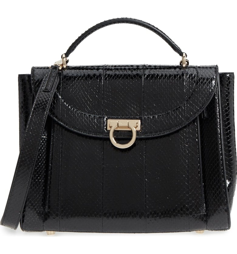 Salvatore Ferragamo Sophia Genuine Snakeskin Satchel