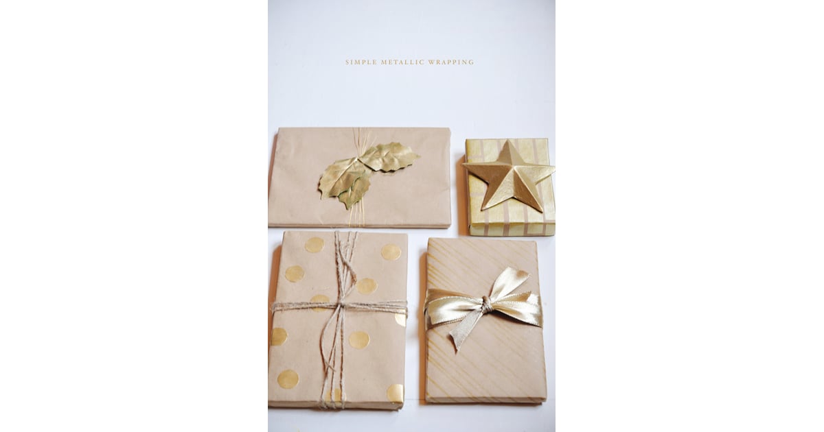 Metallic Gift Wrap DIY Gift Wrap POPSUGAR Smart Living Photo 49
