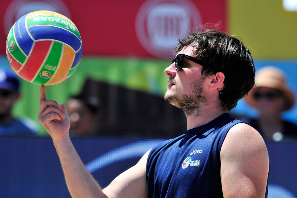 Josh Hutcherson at Asics Celebrity Volleyball Match