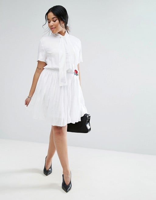 The Unique 21 Hero Short Sleeve Skater Dress ($61) comes complete with a rose-embroidered scarf.