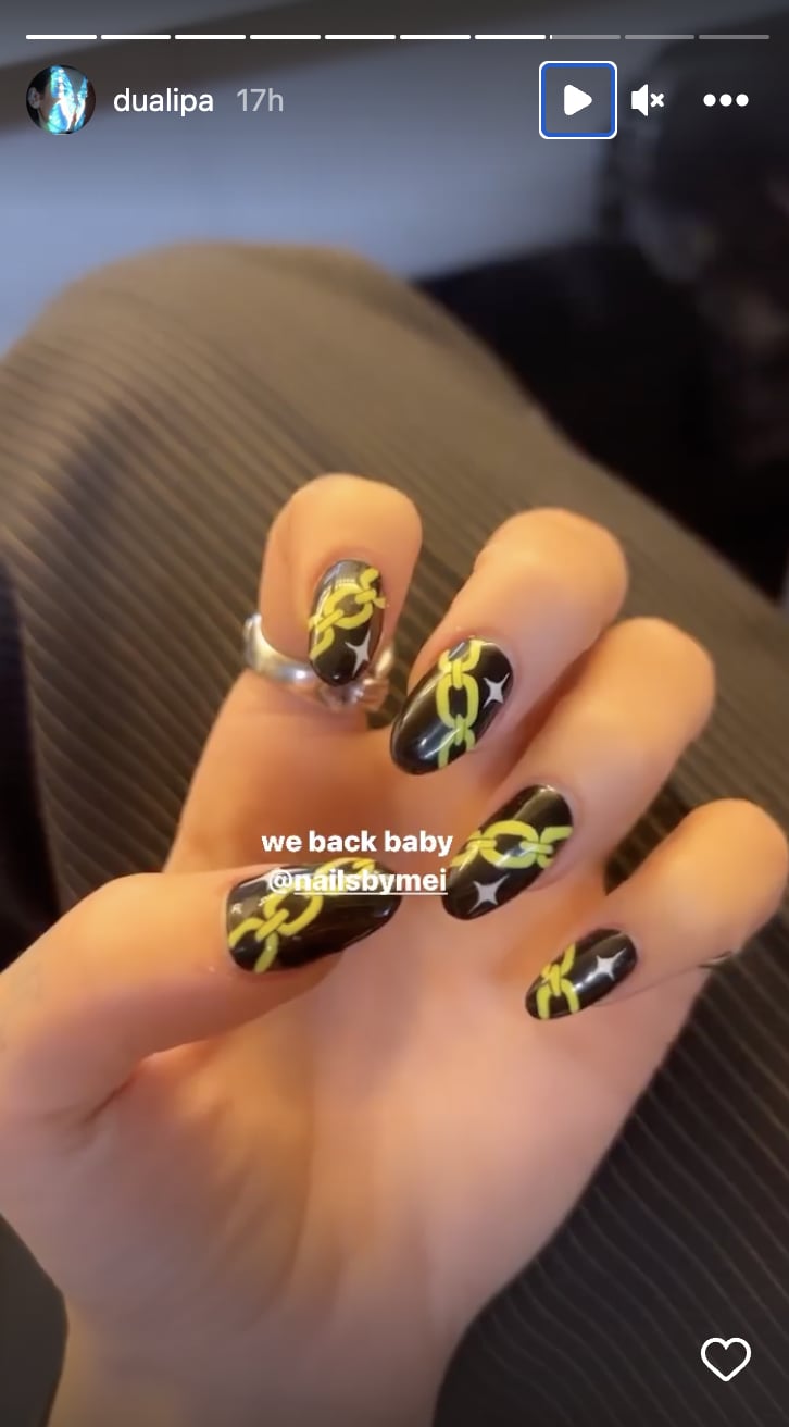 Dua Lipa's Chain Nails Are For Maximalists | POPSUGAR Beauty