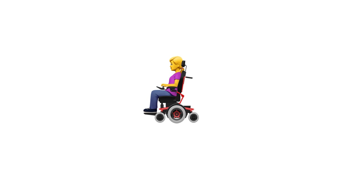 "Person in Mechanized Wheelchair (Female)" Apple DisabilityThemed Emoji POPSUGAR News Photo 11