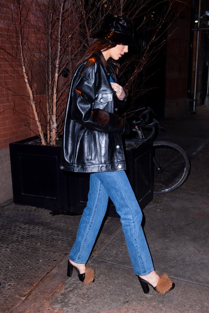 Kendall Jenner Fuzzy Heels Ben Simmons Feb. 2019