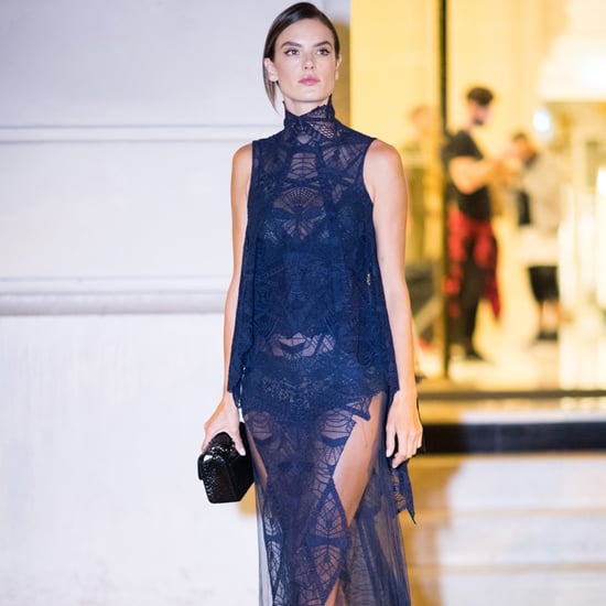 Alessandra Ambrosio at Paris Fashion Week Spring 2017