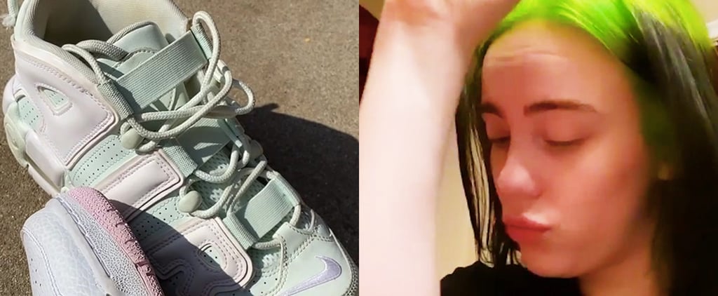 Billie Eilish's Green Nike Air Uptempo Sneakers