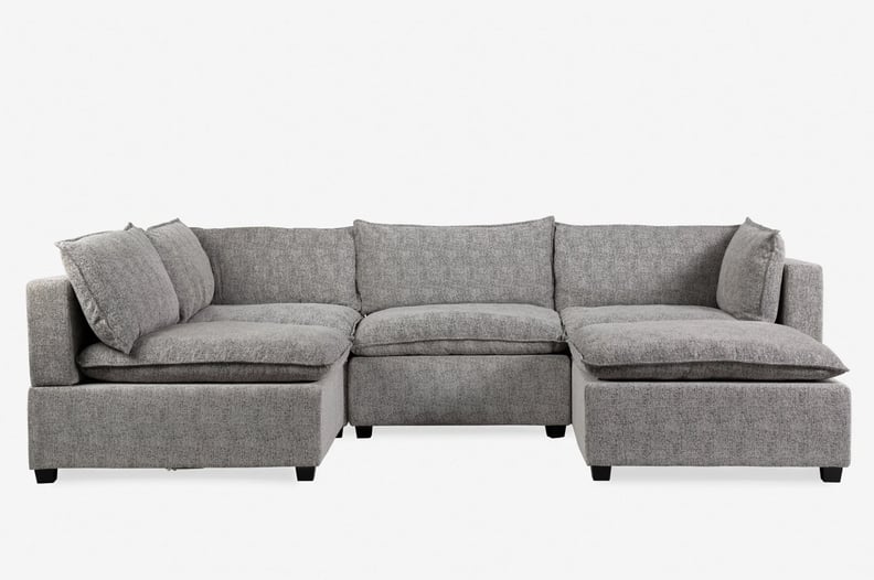 A Quality Furniture Set: Albany Park Kova L-Shape Sofa & Ottoman