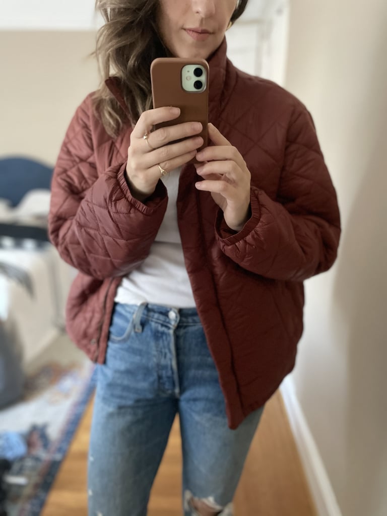 Quilted Puffer With Jeans and a T-Shirt