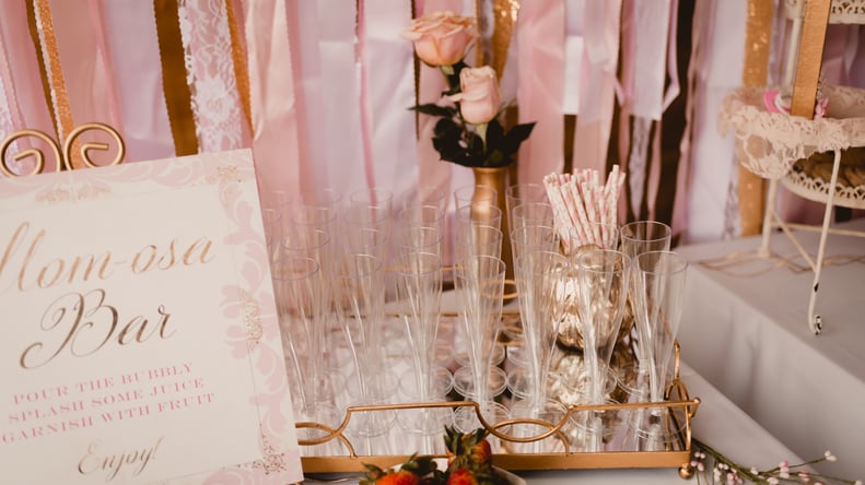 Pink white and gold baby deals shower ideas