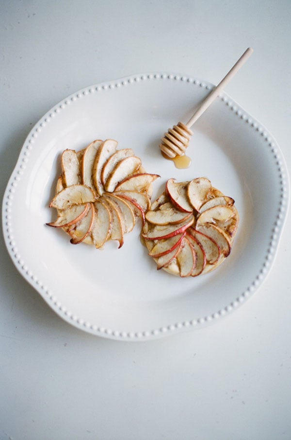 Apple, Goat Cheese, and Honey Tartlet
