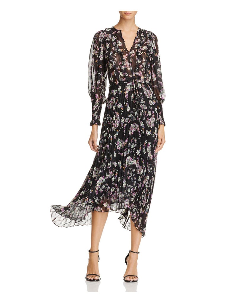 Rebecca Taylor Jewel Paisley Pleated Dress