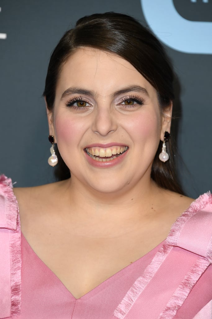 Beanie Feldstein's Red and Pink Critics' Choice Awards Dress